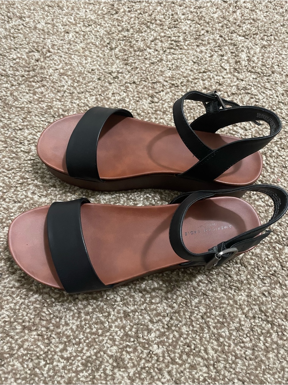 American Eagle platform sandals, size 6